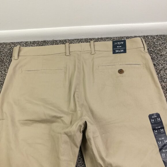 NWT 2022 J Crew Pants Flex Chino Beige Tan Mens 34x34 - Picture 7 of 11